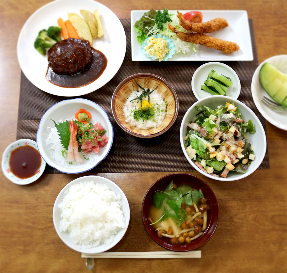 舞子の宿｜ロッヂはやしの夕食（グリーンシーズン・夏季）